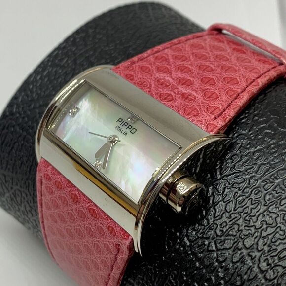 Pippo Perez Luxury Collection Women\'s Pink Leather Analog Dial Quartz Watch HE10 main image 9